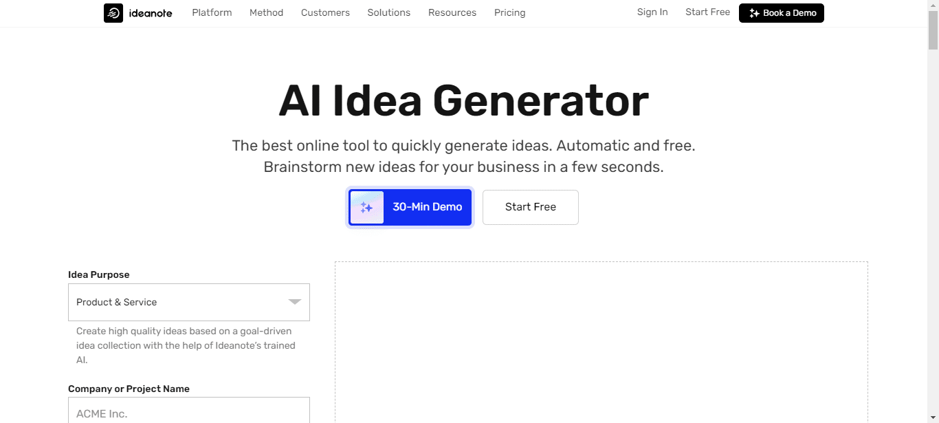 Business Idea Generator AI